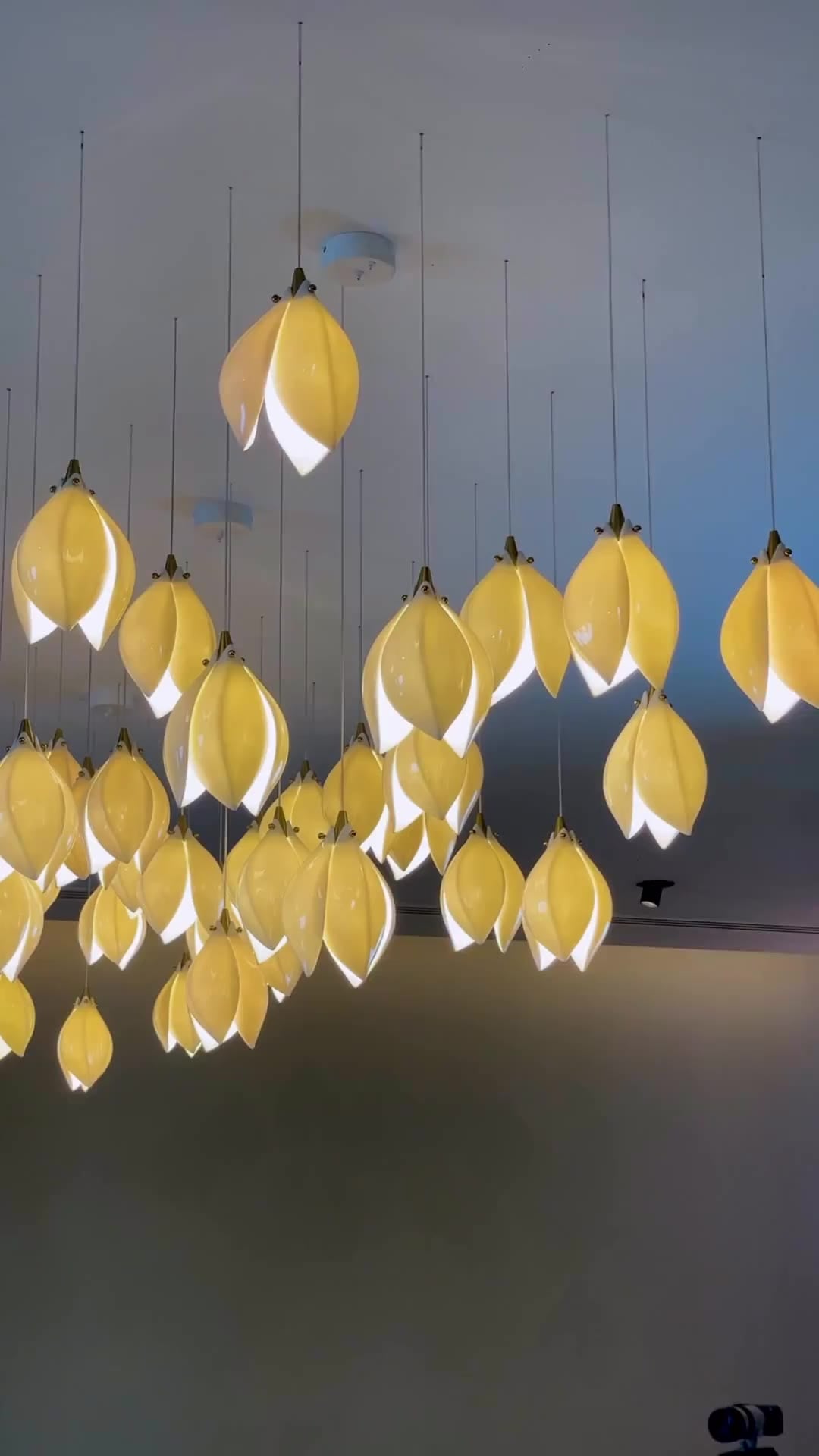 Sculptural floor lamp — reel by Radwa Interiors